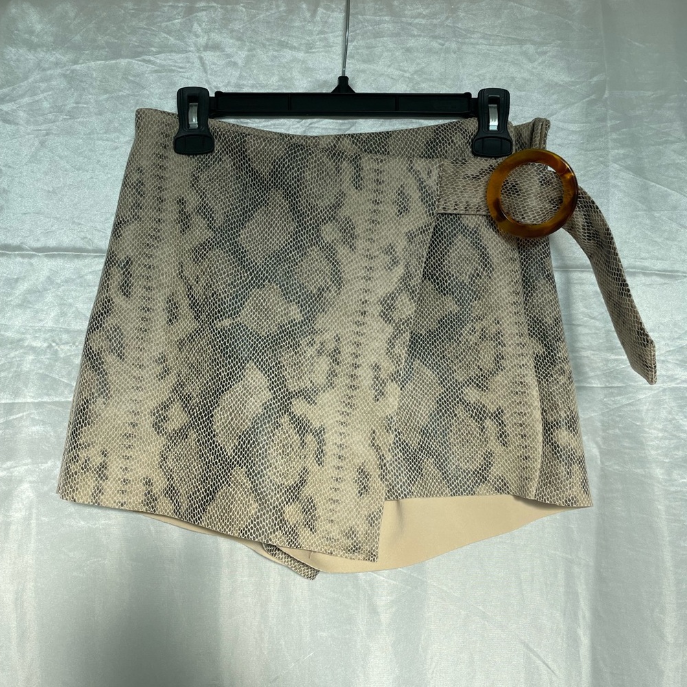 Zara Skort Snakeskin